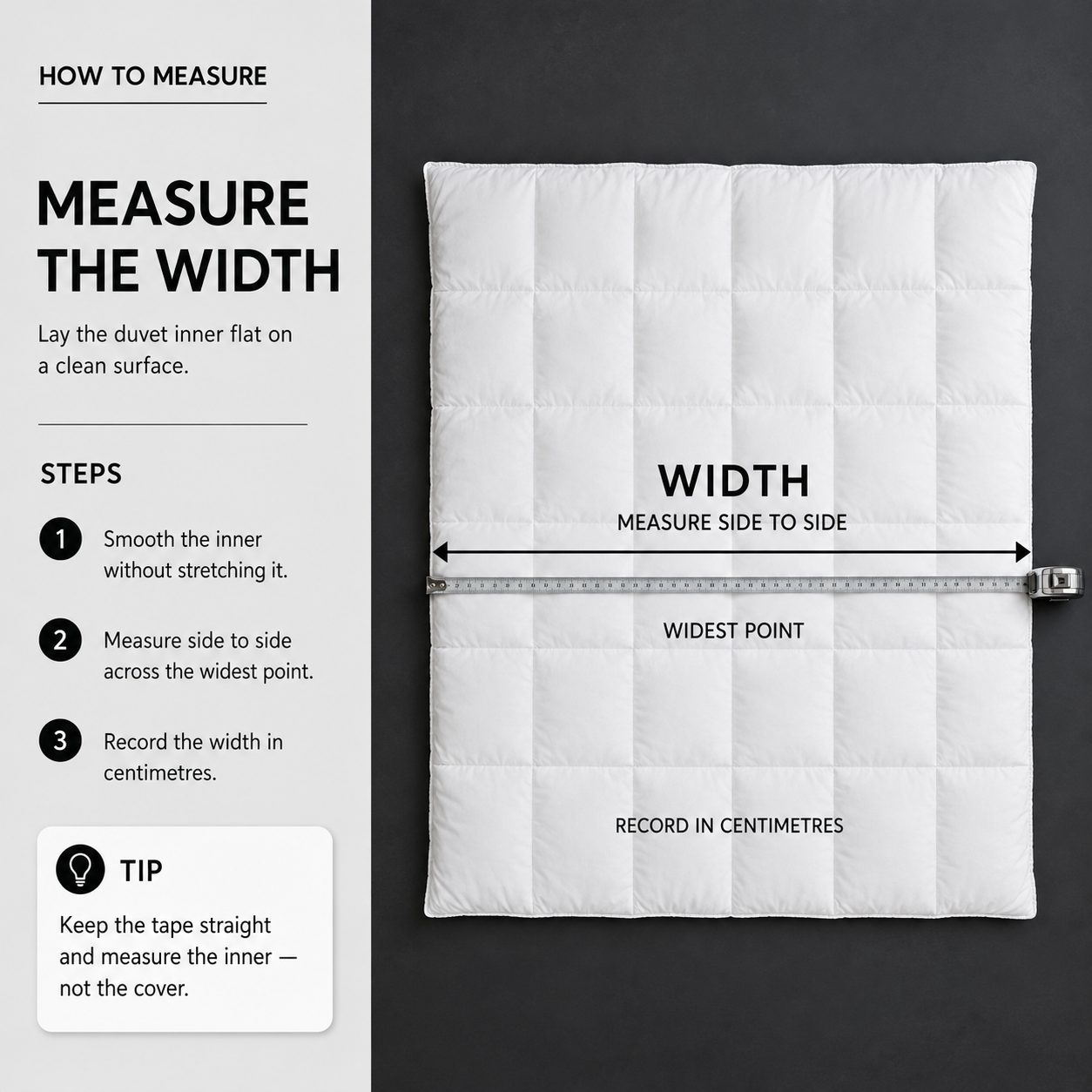 Step 2: Measure the Inner Width